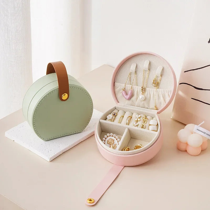 Boîte à bijoux ronde verte et rose – nos coups de cœur du moment