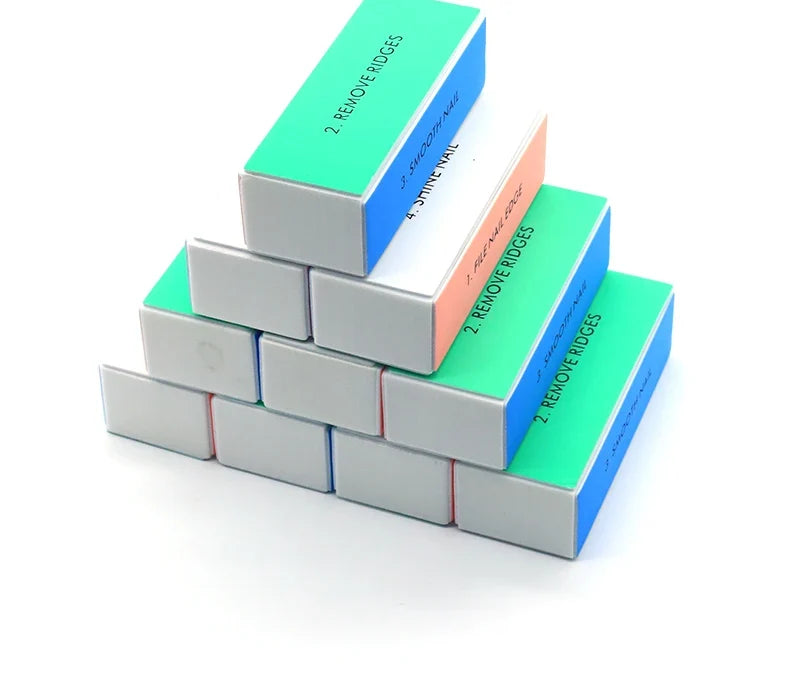 Lot de blocs polissoirs pour ongles, modèle 21