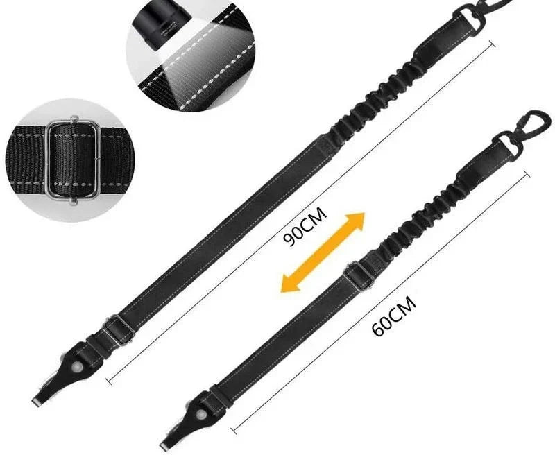 Les deux longueurs de la ceinture de sécurité, 60 et 90 cm