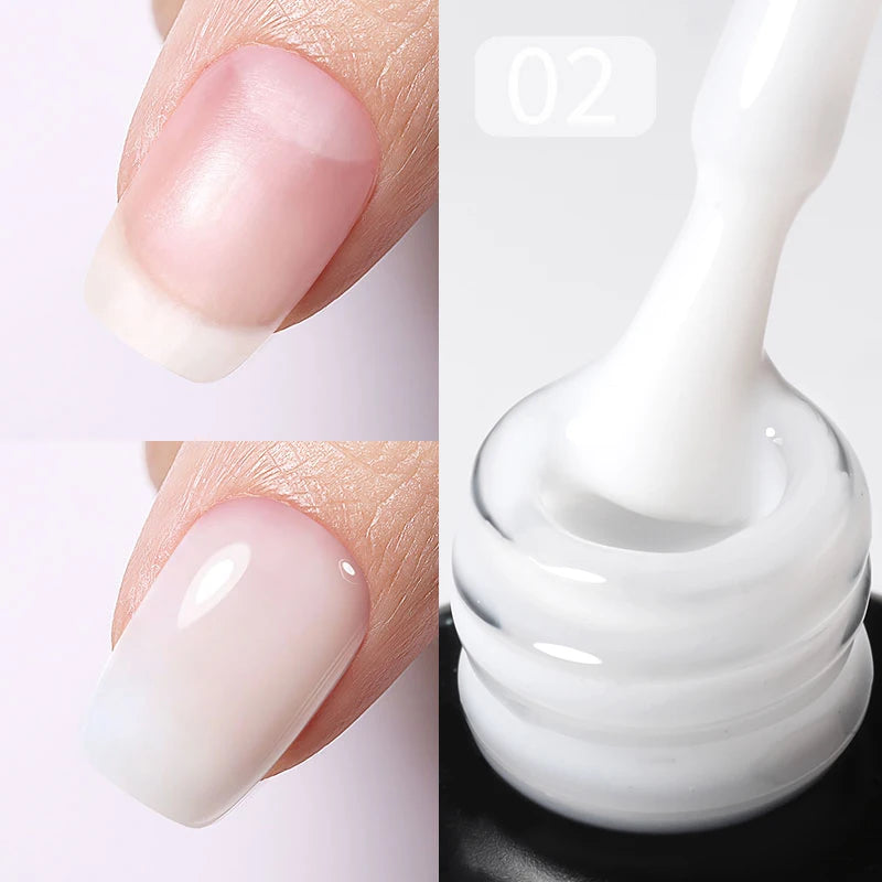 Gel de Base Rubber Base Rose Lait pour Ongles UV/LED – photo 14