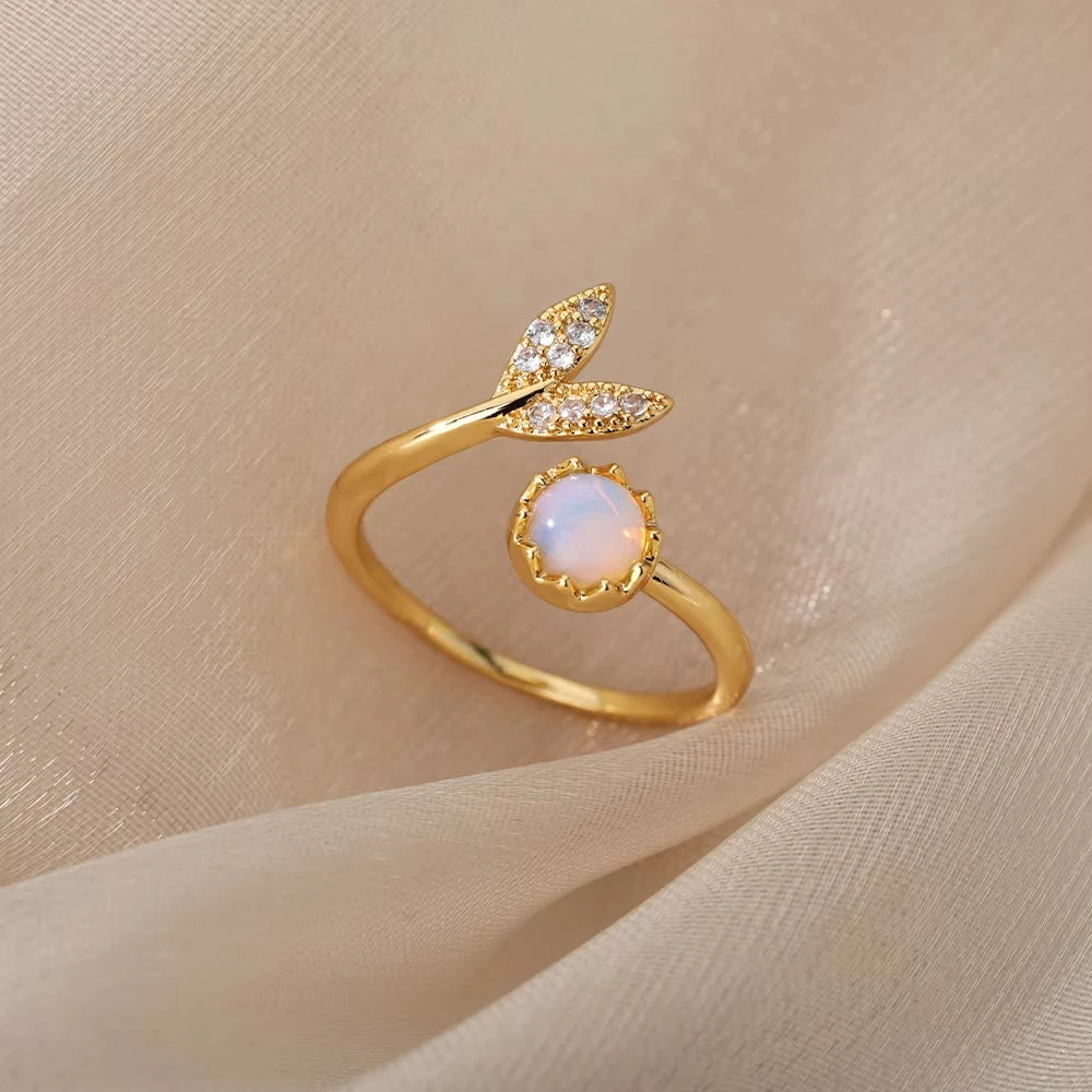 Ensemble de Bagues Dorées Géométriques pour Femme