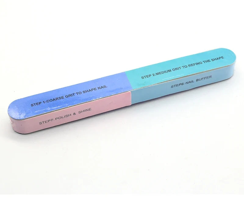 Lot de blocs polissoirs pour ongles, modèle 12