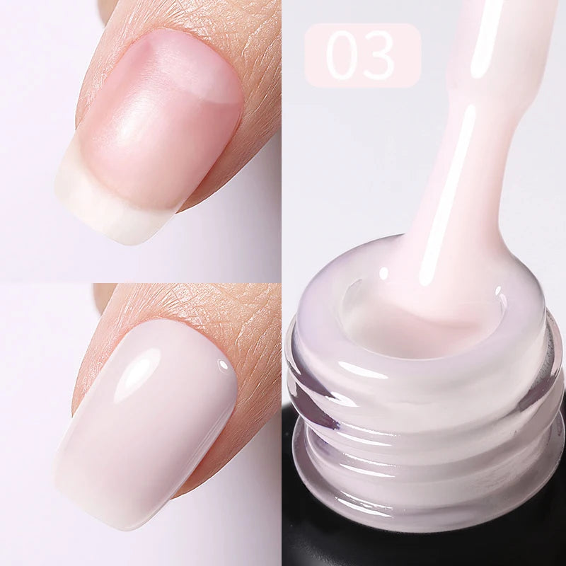 Gel de Base Rubber Base Rose Lait pour Ongles UV/LED – photo 7