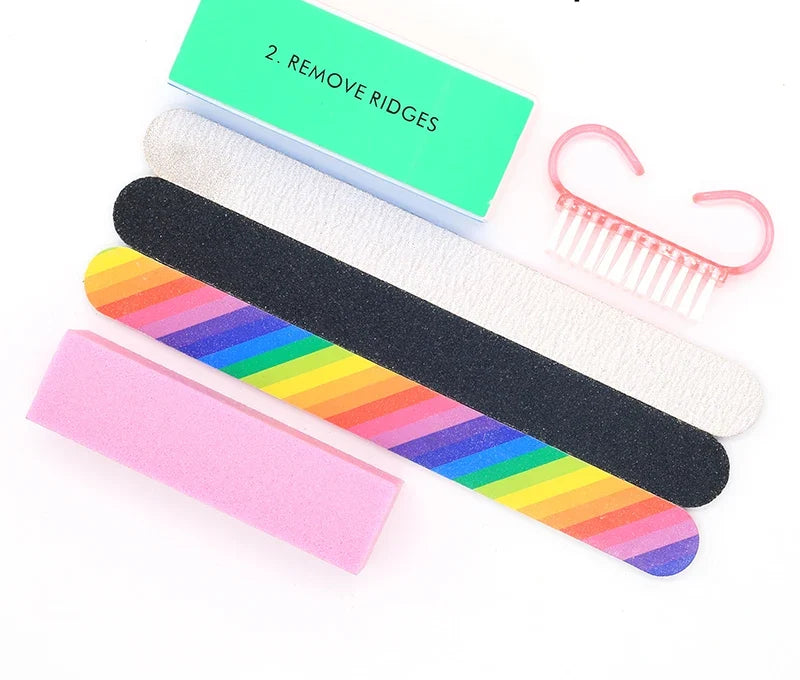 Lot de blocs polissoirs pour ongles, modèle 13