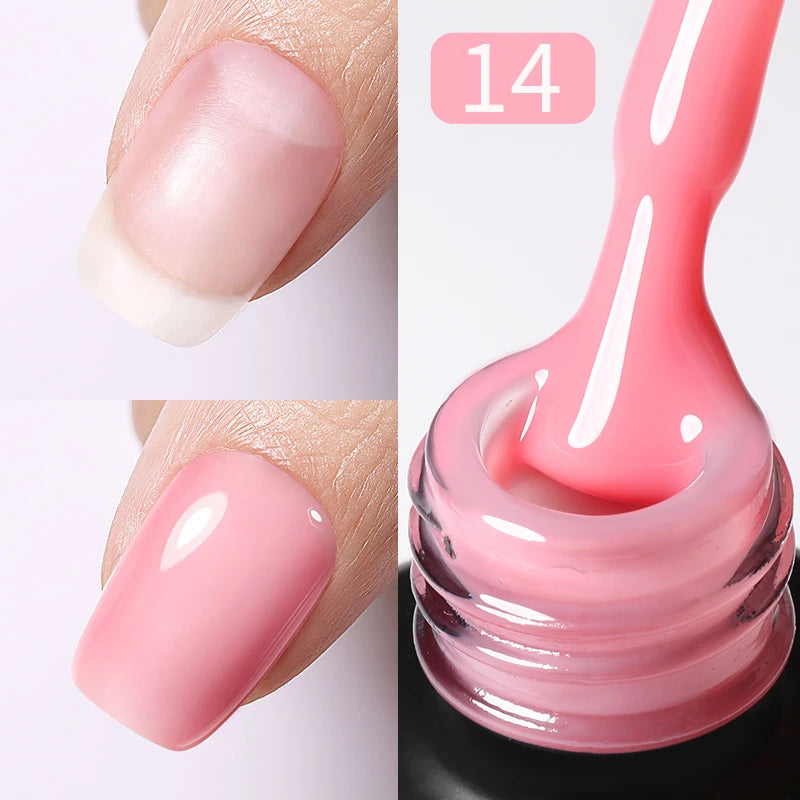 Gel de Base Rubber Base Rose Lait pour Ongles UV/LED – photo 22