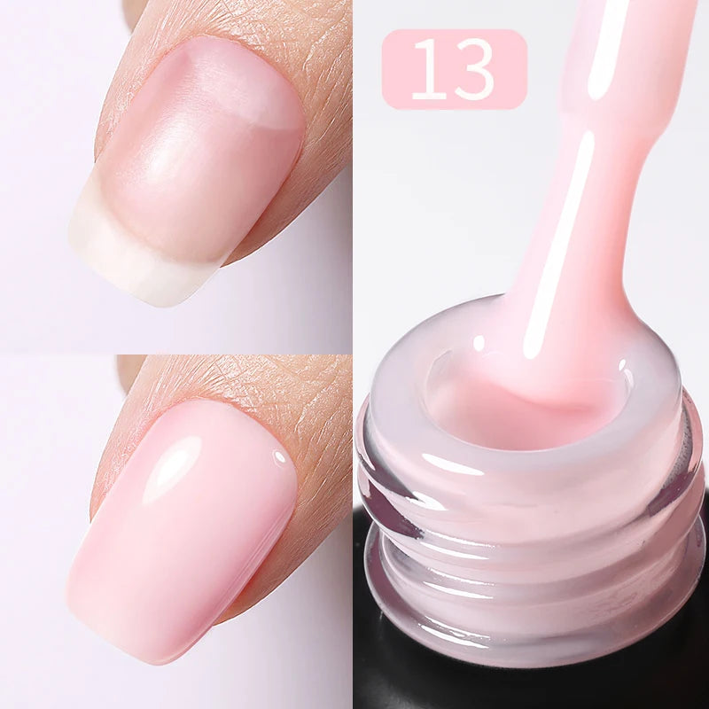 Gel de Base Rubber Base Rose Lait pour Ongles UV/LED – photo 21