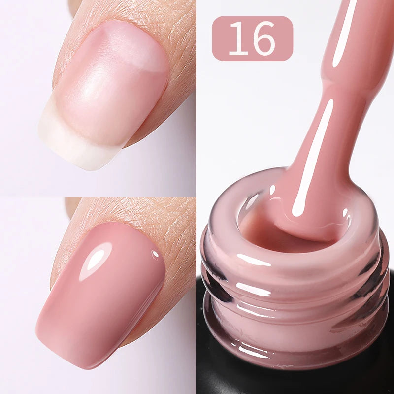 Gel de Base Rubber Base Rose Lait pour Ongles UV/LED – photo 8