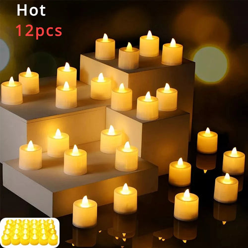 Bougies LED sans flamme à piles