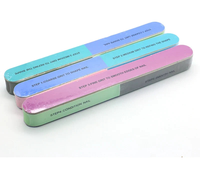 Lot de blocs polissoirs pour ongles, modèle 28