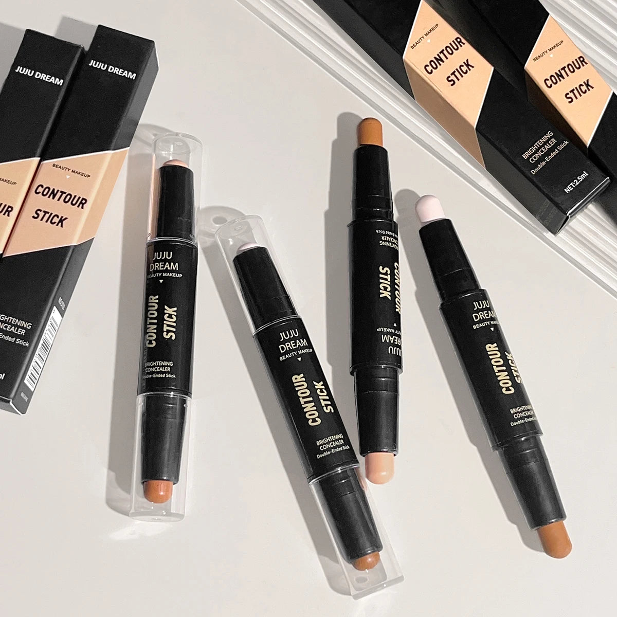 Stick Double Embout Contour et Illuminateur