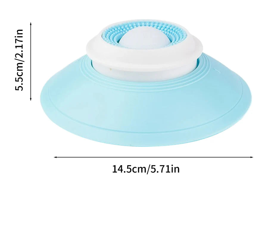 Plateau de léchage bleu pâle, 14,5 cm de large