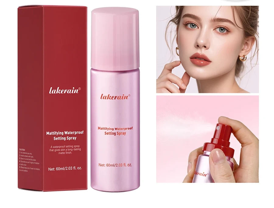Spray fixateur de maquillage et son emballage