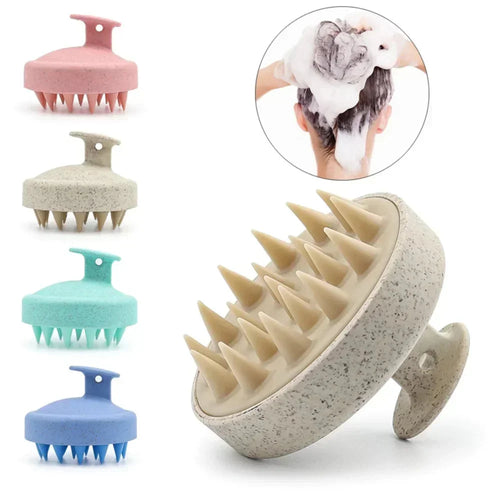 Brosse de massage du cuir chevelu en silicone – photo 4