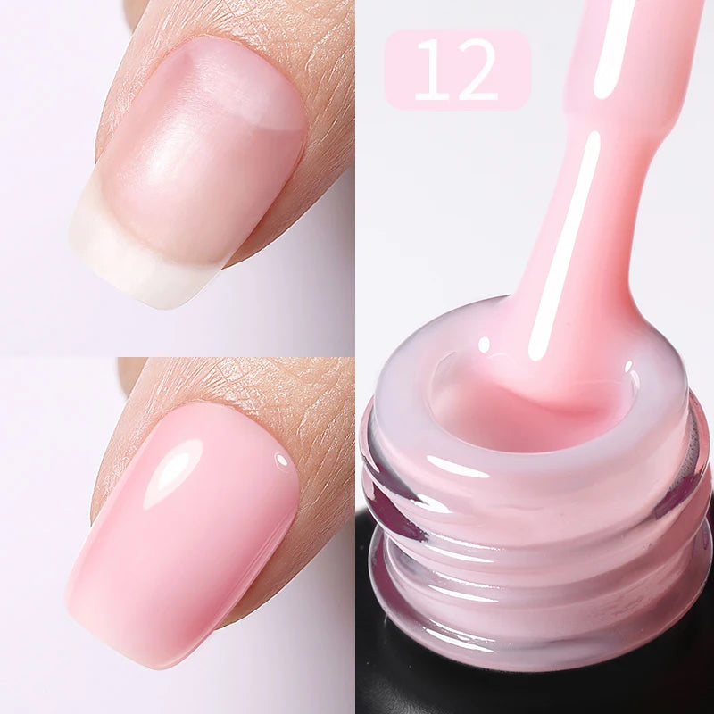 Gel de Base Rubber Base Rose Lait pour Ongles UV/LED – photo 18