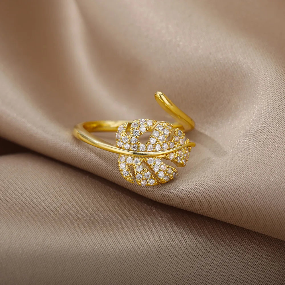 Ensemble de Bagues Dorées Géométriques pour Femme