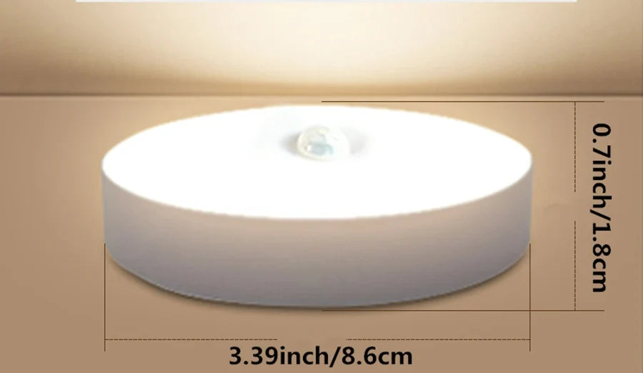 Veilleuse allumée en lumière chaude, 8,6 cm de diamètre