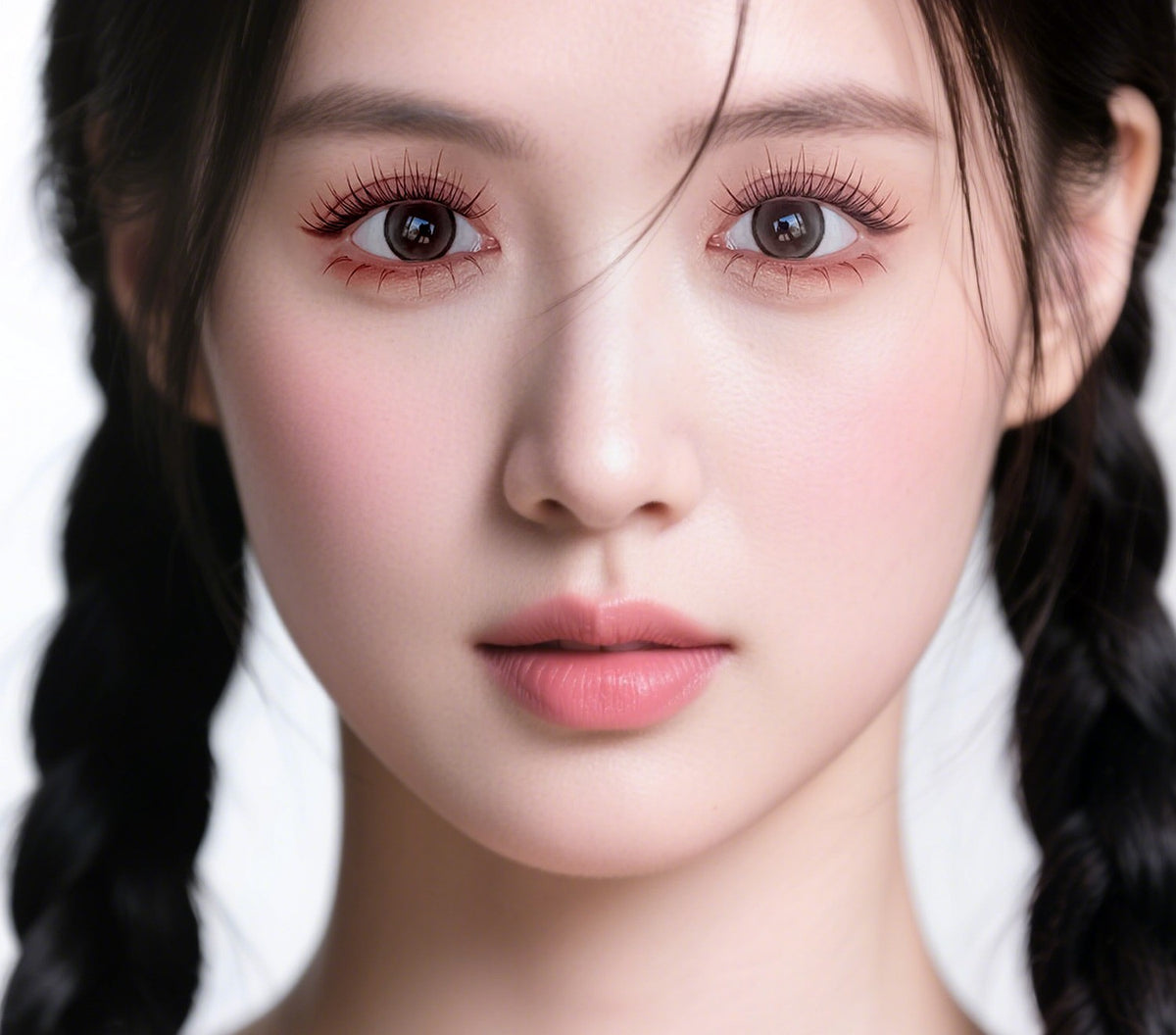 Regard naturel obtenu avec les faux cils en bouquets
